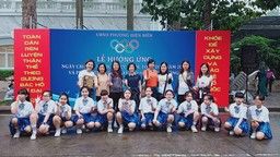 Thầy trò trường TH Phan Chu Trinh hưởng ứng Ngày chạy Olympic vì sức khỏe toàn dân năm 2021