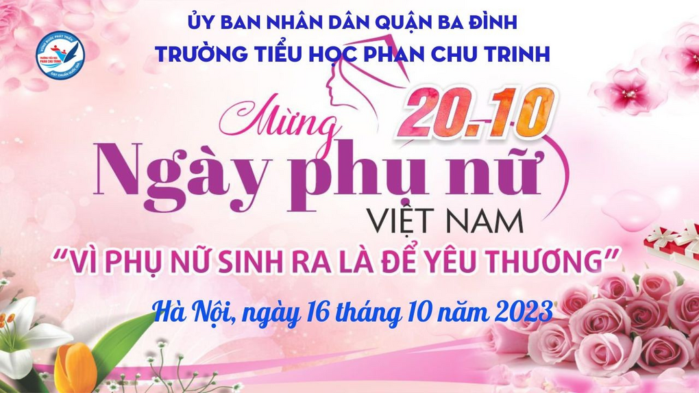 Buổi sinh hoạt dưới cờ với chủ đề  “Chào mừng ngày phụ nữ Việt Nam 20/10”