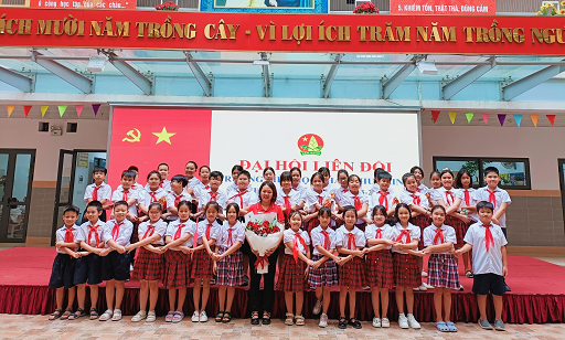 Liên đội trường TH Phan Chu Trinh tổ chức thành công  Đại hội Liên đội nhiệm kì 2023-2024