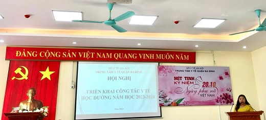 Trường TH Phan Chu Trinh tham dự Hội nghị triển khai công tác y tế học đường năm học 2023-2024