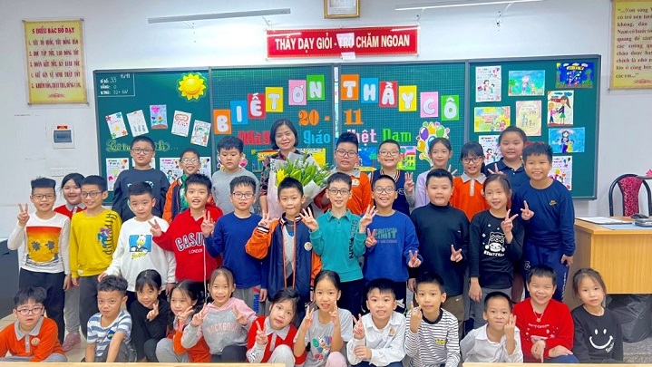 Lớp 3C Trường Tiểu học Phan Chu Trinh với chuỗi hoạt động Chào mừng Ngày Nhà giáo Việt Nam