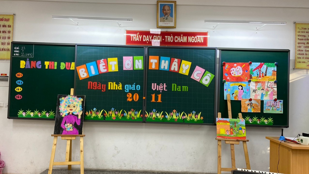 Những món quà ý nghĩa các bạn nhỏ lớp 2C dành tặng các thầy cô giáo nhân dịp kỉ niệm Ngày Nhà giáo Việt Nam 20-11