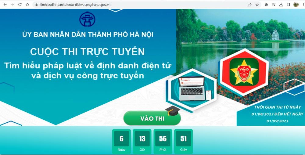 Trường Tiểu học Phan Chu Trinh, quận Ba Đình triển khai Cuộc thi trực tuyến “Tìm hiểu pháp luật về định danh điện tử và các dịch vụ công trực tuyến” trên địa bàn Thành phố