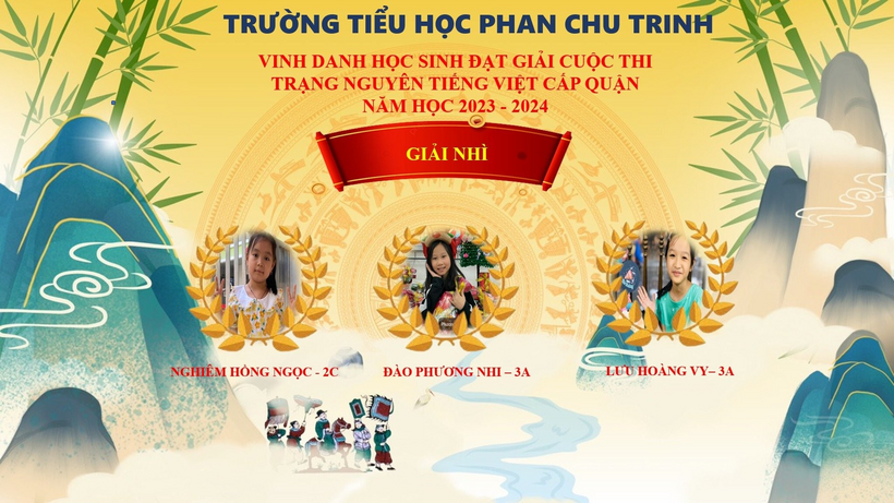 A yellow and red banner with images of children

Description automatically generated